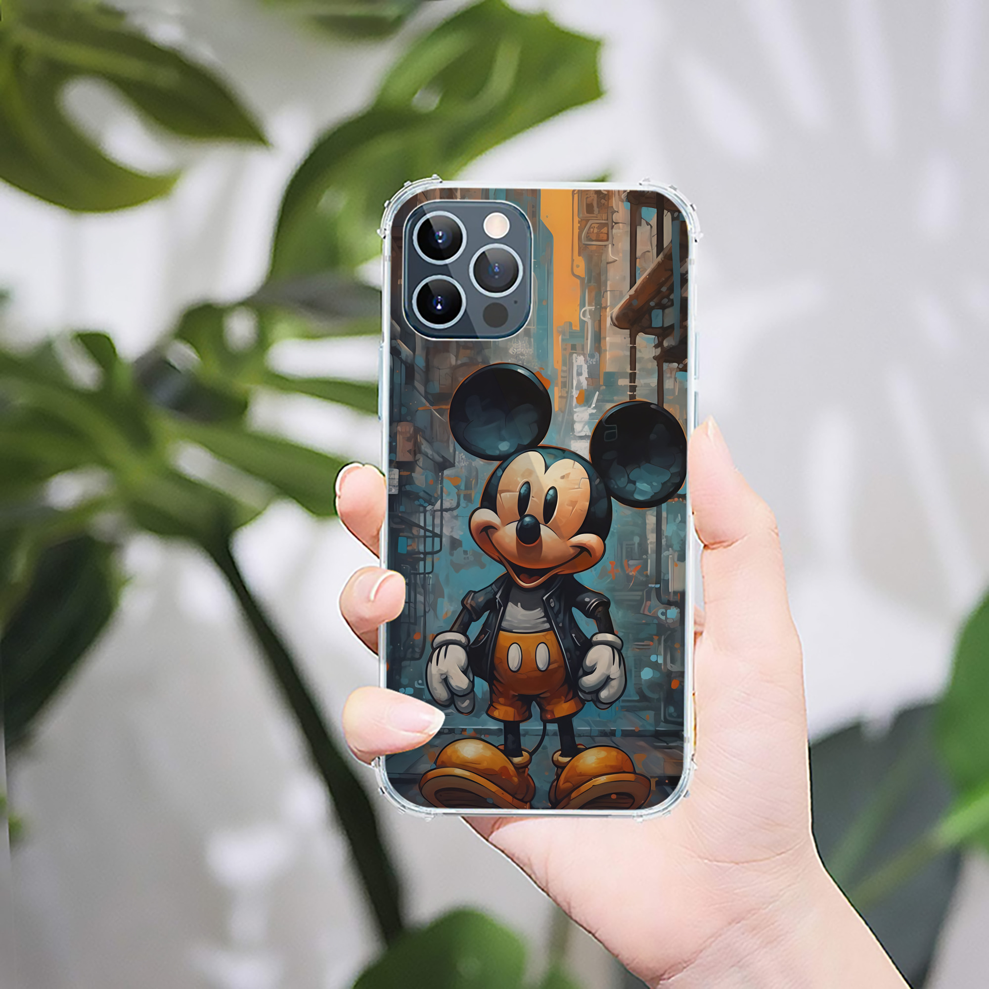 ミッキーマウス Mickey Mouse 【iPhone 12シリーズ対応】透明スマホケース（クリアソフトケース）